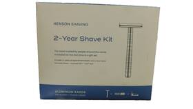 As9100 Henson Shaving Set- Aluminum Razor Stand And 100 Replacement Blades