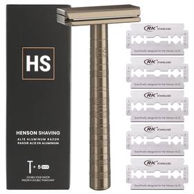 Hs-al-aa-03-mld-5 Henson Shaving Razor - Tan Double Edge Safety 1 Count Pack Of
