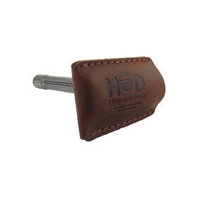 4353221805 Hide & Drink And Leather Double Edge Safety Razor Head Protective Bourbon Brown