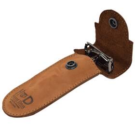 Hide & Drink 660042718594 And Double Edge Protector Case Barber Razor Sheath Old Tobacco