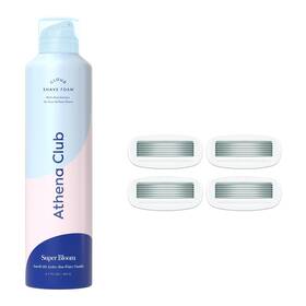 Holdings Inc. 445011443461 Womens Extra Gentle Cloud Shave Foam 4 Razor Blade Refills Shaving Gel Peta