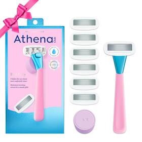Holdings Inc. 705353794360 Womens Razor Shave Kit 1 Pool Party Handle 6 Blade Refills