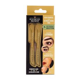 Au-hb2g-mp Hollywood Browzer Hair Removal And Dermaplaner Set - Eyebrow Razor Peach Fuzz Tool