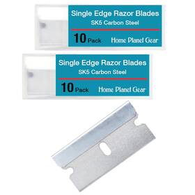 Seb-20 Home Planet Gear Single Edge Razor Blades - Two 10 Packs 20 Heavy Duty Sk5 Steel