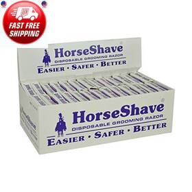 Horse Shave 705353251276 - Disposable Grooming Razor. Easier Safer Better 6-pack