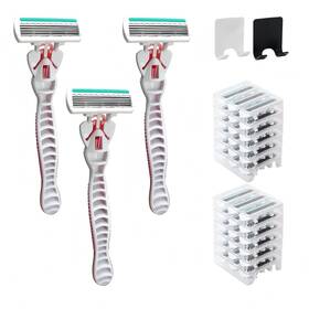 Hsfooyl 762744080563 41 Pcs Disposable Women Razors Include 3 Non Slip Handles And 36 Refill