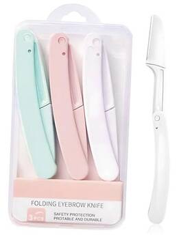 Dermaplaning-3pcs-082333 Huizhou Dongshili Trading Co. Ltd. Dermaplaning Razors Tool For Women Face 3 Pcs Eyebrow Razor Facial Hair