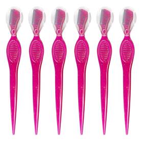 06151 Iconikal 50-pack Dermaplaning Eyebrow Razor Tool Pink For Shaping Trimming