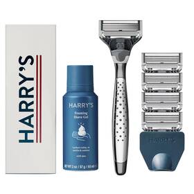 Inc. 313041059082 Shaving Kit For Men - Razor Handle 5 Blade Refills Foaming Shave Gel An