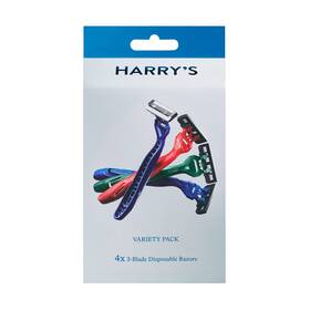 Inc. 313086821866 Mens Disposable 3 Blade Razors 4 Count