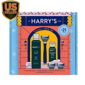 Inc 445014219230 Holiday Shaving Gift Set For Men - Razor Handle 3 Blade Refills Foaming