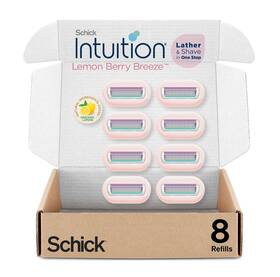 Intuition 841058008989 Schick Refill Lemon Berry Breeze Razors For Women Blades With Organ