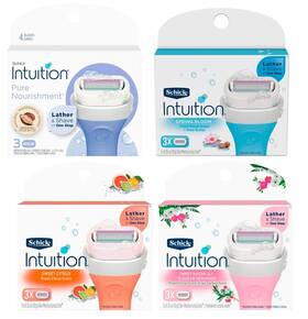 Bsny72030-04169-00038-04182-1 Intuition Schick Variety Refill Pack 3 Of Each Scent Total 12 Cartridges