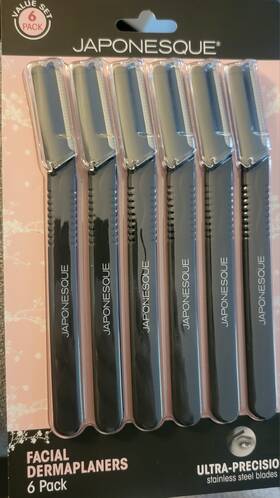 Japonesque 639428592806 Facial Dermaplaners Ultra Precision Stainless Steel Blade 6 Pack New
