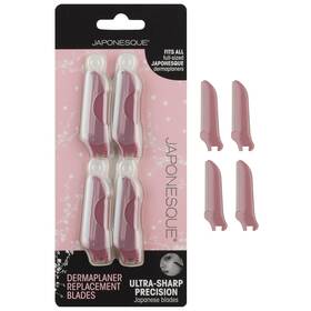 Japonesque 639428593490 Dermaplaner Replacement Blades 4-pack Facial Razor Blade Heads