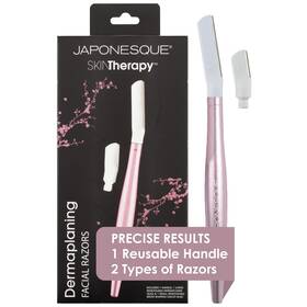 Japonesque Ft-123 - Skintherapy Dermaplaning Facial Razors 1 Count Pack Of Pink