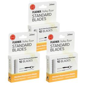 Jatai 445042223216 Feather Styling Razor Standard Blades - Professional Hair Cutting For Sty
