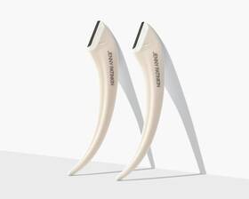 Jenny Patinkin 860006685584 Luxury Eyebrow Razor And Face For Women 2 Pcs White