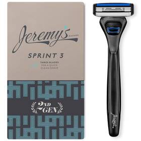 Jeremys 198168223109 Razors For Men Sprint 3 Blade Razor - Stainless Blades Lubricating S