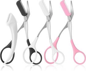 Liu-111 Jiakai Professional Eyebrow Scissors And Razor Set With Comb - 3 Pcs Beauty Kit