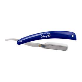 Johnny B. 640213966474 Professional Barber Straight Edge Razor Blue
