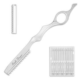 5257bskb1776 Josojoou Hair Razors For Cutting Stainless Steel 1 Count Pack Of 11 Silver