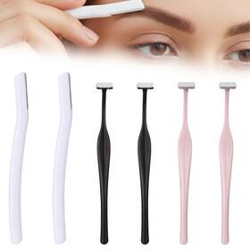 5257jwdc0612 Josojoou 6pack Eyebrow Razors Stainless Steel 1 Count Pack Of 6 Pink Black White