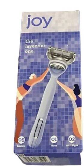 Joy 047400675919 Razor The Lavender One 5 Blade 2 Cartriges 1 Handle Refill