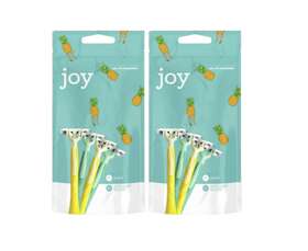 67267 Joy 2 Packs The Fun Pack 3 Blades 4 Count Non Slip Grip Razors