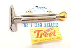 Jsc-0787 Jajjay Beauty Merkur Style Double Edge Safety Razor Straight Cut