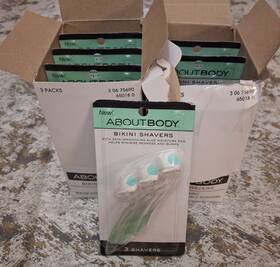 Mtg-3bura1 Kai About Body Bikini Shavers 6-pack 18 Total Gentle Shaving Comb Razors With Aloe