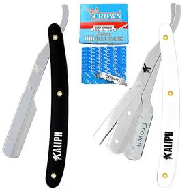 Kaliph 809555766443 Professional Barber Straight Razor For Men - Premium Pack Of 2pcs Ed