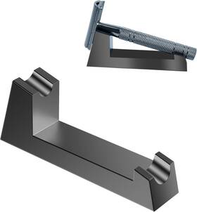 Kaybobezk 445044835851 Aluminum Alloy Razor Stand Safety Mens Shaving Black For Bathro