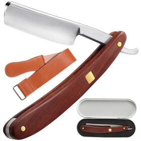 24031500245 Kdimsy Straight Razors For Men With Wooden Handle And Premium Steel Blade - Complete
