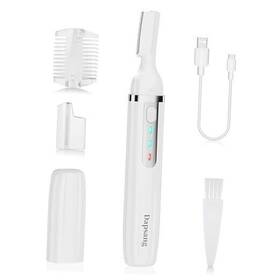 Keyou 445040182140 Eyebrow Trimmer Electric Razor For Women Men Rechargeable White