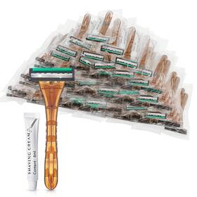 Kheoxusa 703052215995 50 Pack 3 Blade Disposable Razor Three Triple D