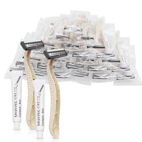 Kheoxusa 703052216046 100 Pack 3 Blade Disposable Razor Three Tri