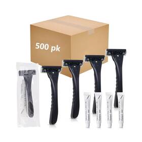 Kheoxusa 703052216626 500 Pack Twin Blade Disposable Razors 2 Tw