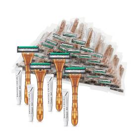 Kheoxusa 703052291913 200 Count 3 Blade Disposable Razors Three