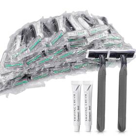 Kheoxusa 743039958446 200 Pack Disposable Razors Men Twin Blade Razor