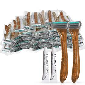 Kheoxusa 743039958477 200 Pack Disposable Razors Bulk Twin Blade Raz