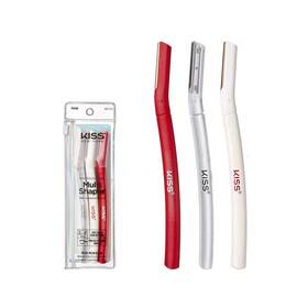 Kiss New York 731509845778 Eyebrow Razor Trimmer Facial Hair Shaper Remover 3pcs Silver