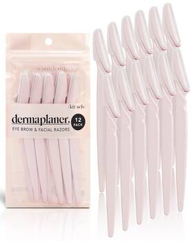 Kitsch 819677028473 Dermaplaning Tool - Face Razors For Women And Men Eyebrow Trimmer Sh