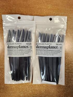 E16d Kitsch Facial Dermaplaner 810112568417 2 Pack 12 Per Black Open/dmgd Pkg.