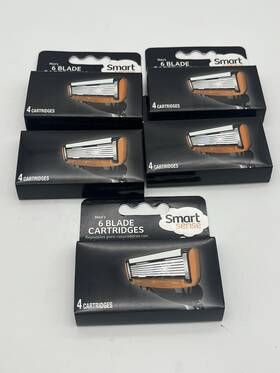 Kmart 072000002209 Smart Sense Mens 6 Blade Cartridges Fits Razors X5 Boxes