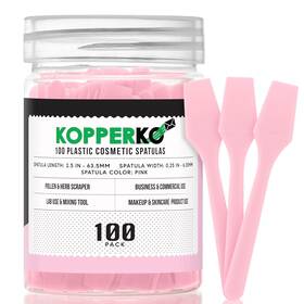 25100 Kopperko Cosmetic Spatulas 2.5 Inch 100 Pack - Small Plastic Spatula For Cosmetics
