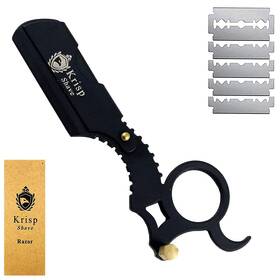 Krisp Beauty 343485486168 Professional Classic Straight Edge Barber Razor For Close Shaving - Salon Qua