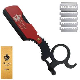 Krisp Beauty 343485489589 Professional Classic Straight Edge Barber Razor For Close Shaving - Salon Qua