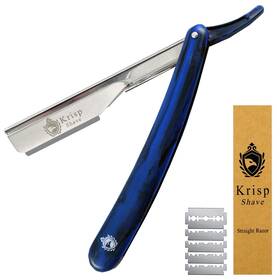 Krisp Beauty 419791660608 Professional Straight Razors For Men 2mm Exposed Blade Edge Barber R