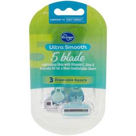 Kroger 100137930857 Womens 5-blade Disposable Razors 3 Ct - Pack Of